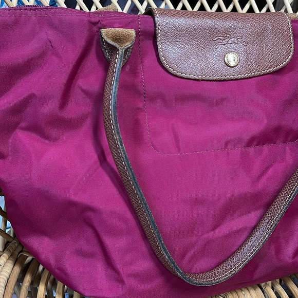 Longchamp LE PLIAGE ORIGINAL MEDIUM TOTE BAG Plum Raspberry - Picture 5 of 11
